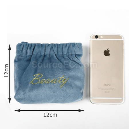 Customization Velvet Automatic Closure Portable Storage Bag Corporate Gifts