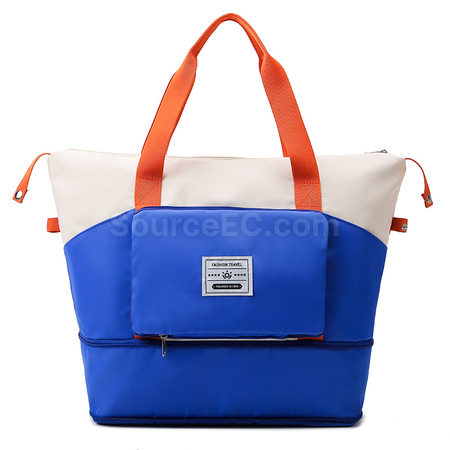 Customization Large-Capacity Color-Blocked Folding Travel Bag Corporate Gifts