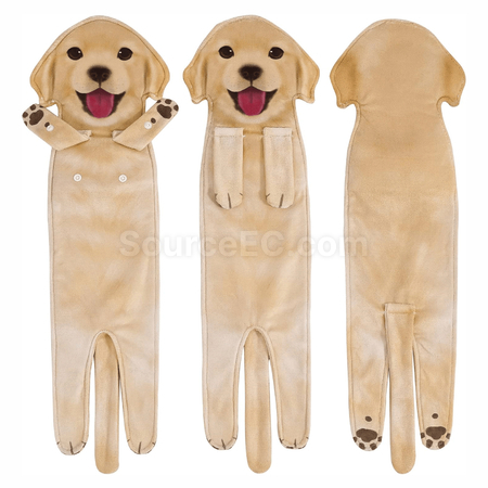 Customization Creative Realistic Dog and Cat Hanging Hand Towel Corporate Gifts