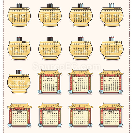 Customization Fairy Drawer Desk Calendar Corporate Gifts