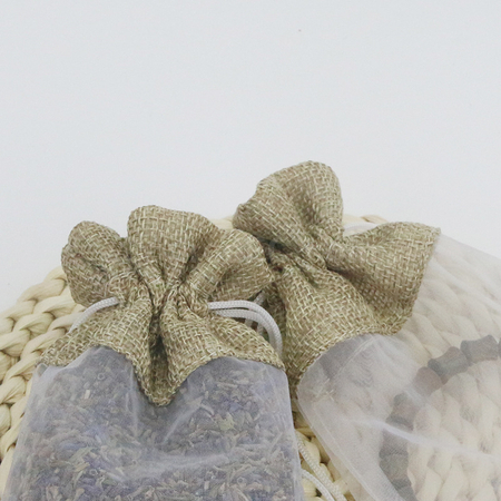 Customization Organza patchwork linen bundle pocket Corporate Gifts