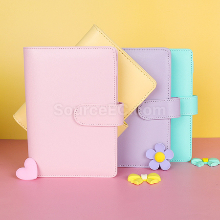Customization A6 Macaron Folder Notebook Cash Saving Notebook Corporate Gifts