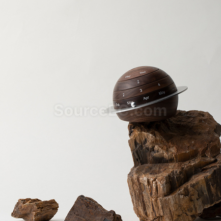 Customization Earth Shaped Wooden Calendar Corporate Gifts