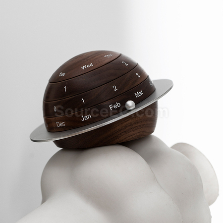 Customization Earth Shaped Wooden Calendar Corporate Gifts