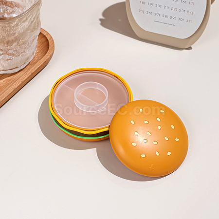 Customization Hamburger Shaped Pill Box Corporate Gifts