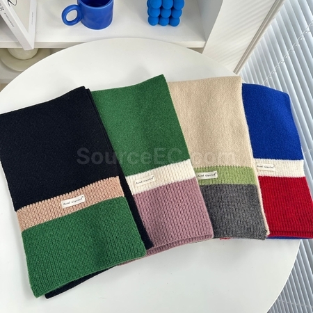 Customization Color Block Scarf Corporate Gifts