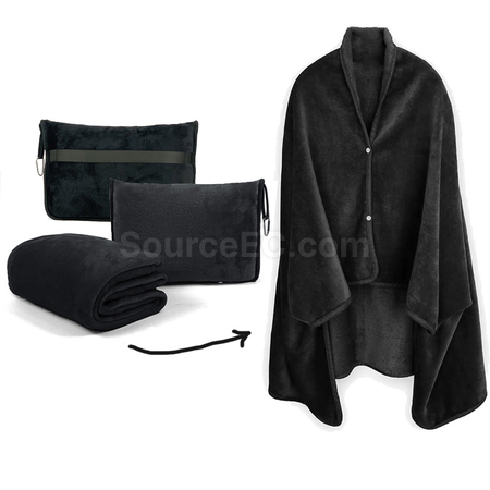 Customization Flannel Travel Blanket Shawl Corporate Gifts