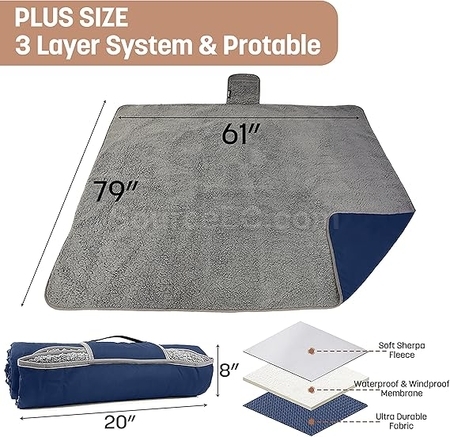 Customization Waterproof Camping Warm Blanket Corporate Gifts