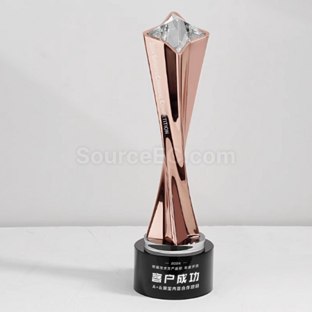 Customization Metal Twisted Column Trophy Corporate Gifts