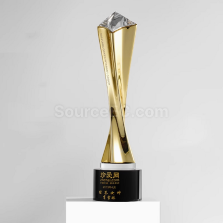 Customization Metal Twisted Column Trophy Corporate Gifts