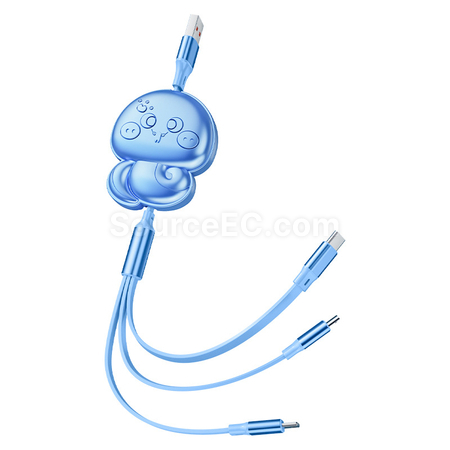 Customization 3 in 1 Retractable Quick Charge Data Line Corporate Gifts