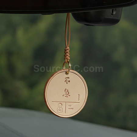 Customization Cowhide safety pendant Corporate Gifts