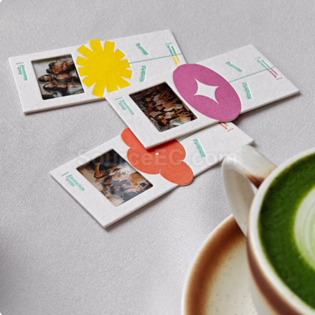 Customization Cotton paper shaped film bookmark Corporate Gifts
