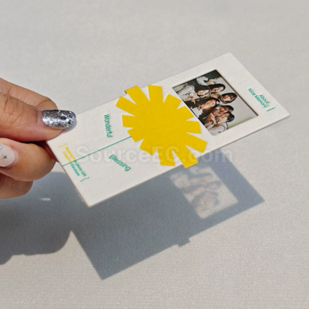 Customization Cotton paper shaped film bookmark Corporate Gifts