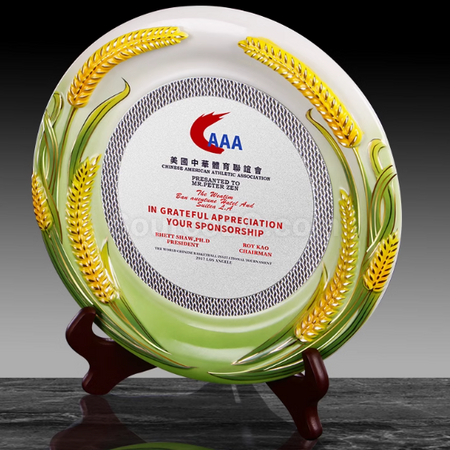 Customization Creative Ceramic Silver Plate Corporate Gifts