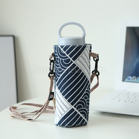 Customization Simple Canvas Water Cup Sleeve Corporate Gifts