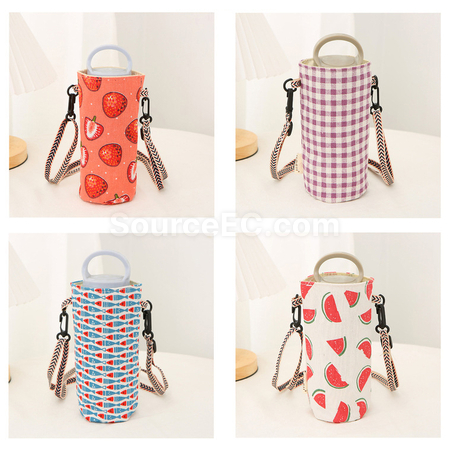 Customization Simple Canvas Water Cup Sleeve Corporate Gifts
