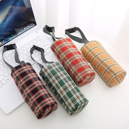 Customization Simple Canvas Water Cup Sleeve Corporate Gifts