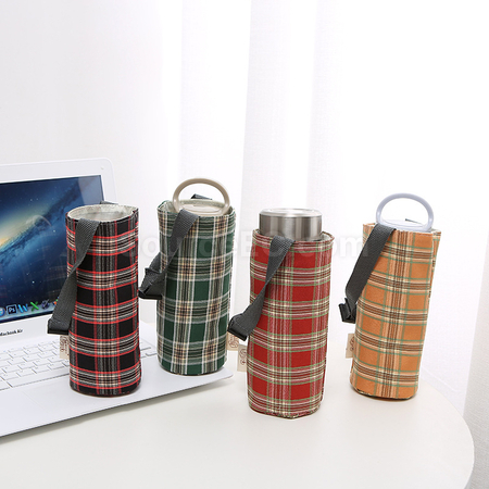 Customization Simple Canvas Water Cup Sleeve Corporate Gifts