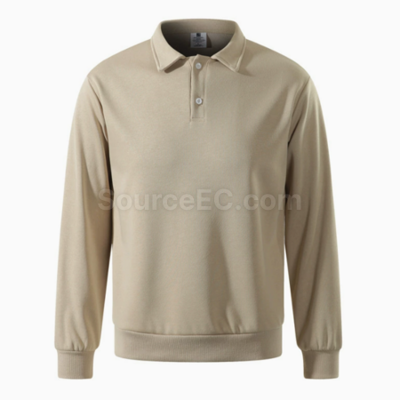 Customization Thick solid color polo long sleeves Corporate Gifts