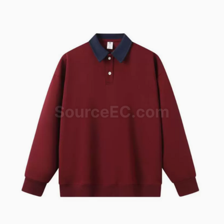 Customization Color blocked polo long sleeves Corporate Gifts