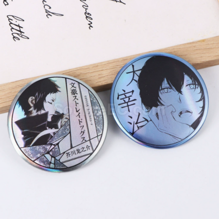 Customization Tinplate laser badge Corporate Gifts
