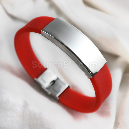 Customization Engraved Silicone Sports Bracelet Corporate Gifts