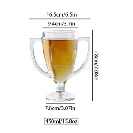 Customization Double ear trophy beer cup Corporate Gifts