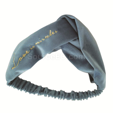 Customization Fashion Velvet Embroidered Headband Corporate Gifts