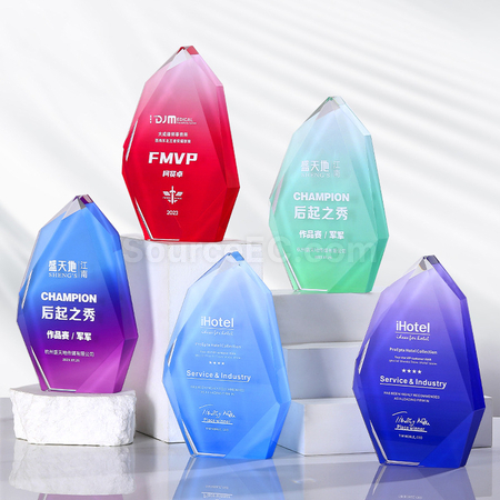 Customization Irregular Crystal Trophy Corporate Gifts