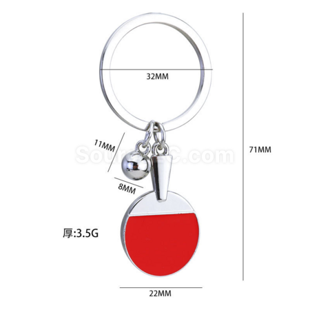 Customization Table Tennis Keychain Corporate Gifts