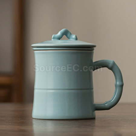 Customization Ceramic filter tea cup Corporate Gifts