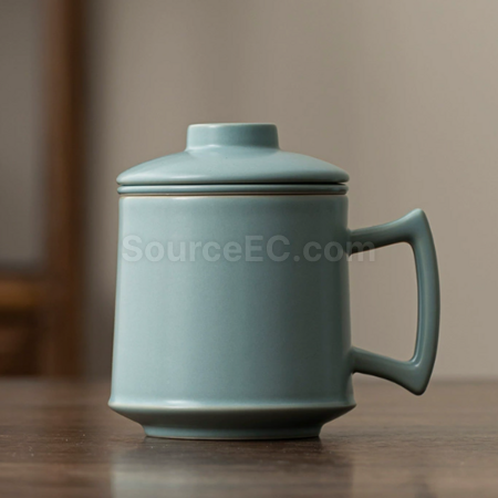 Customization Ceramic filter tea cup Corporate Gifts