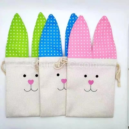 Customization Easter Bunny Ear Drawstring Bag Corporate Gifts