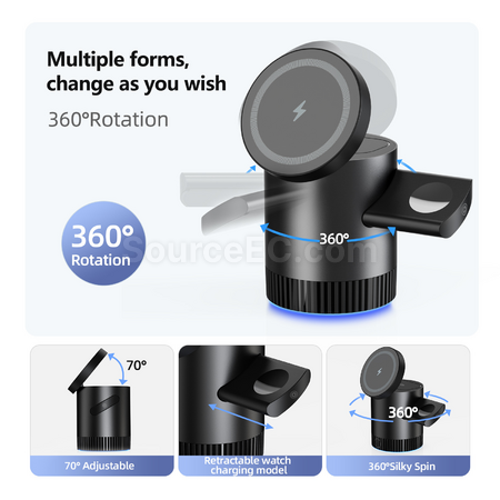 Customization Three-In-One Foldable Wireless Charger Corporate Gifts