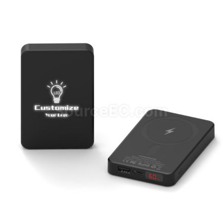 Customization LED illuminated Magsafe magnetic power bank Corporate Gifts