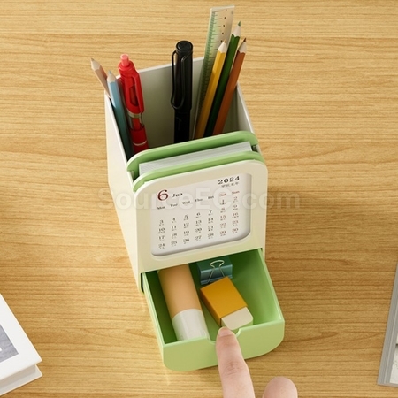 Customization Multifunctional Pen Holder Calendar Storage Box Corporate Gifts