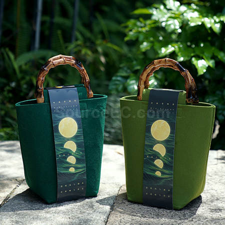 Customization Bamboo Felt Gift Bag Corporate Gifts