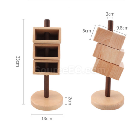 Customization Wooden Pen Holder Storage Tube Corporate Gifts