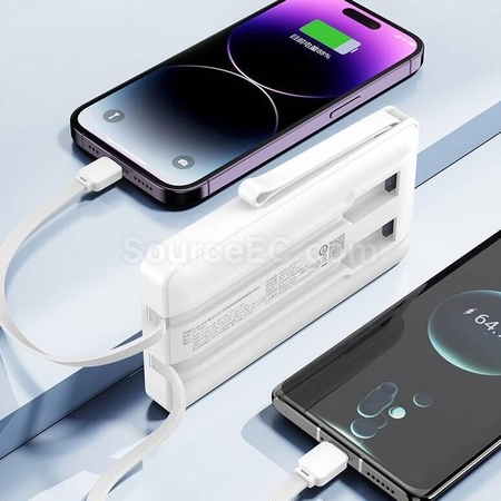 Customization Comes With A Dual Line Portable Power Bank Corporate Gifts
