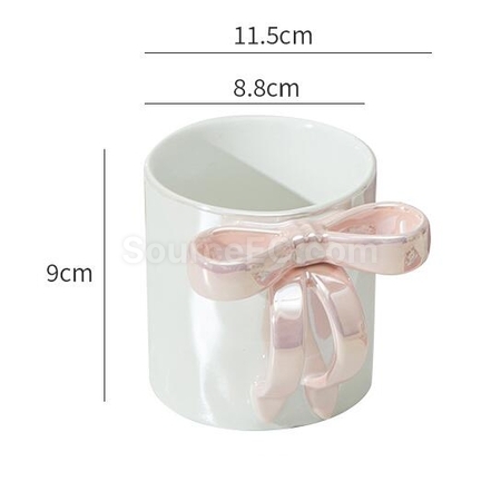 Customization Ceramic Mug With Bow Handle Corporate Gifts