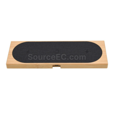 Customization Bamboo Three in One Magnetic Wireless Charging Corporate Gifts