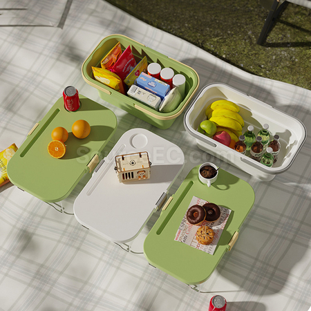 Customization Folding Handheld Basket for Outdoor Camping Corporate Gifts