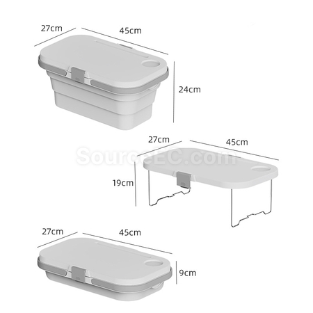 Customization Folding Handheld Basket for Outdoor Camping Corporate Gifts