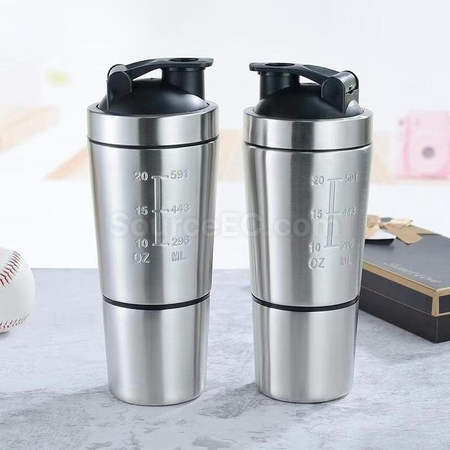Customization Single Layer Double Section Stainless Steel Shake Cup Corporate Gifts