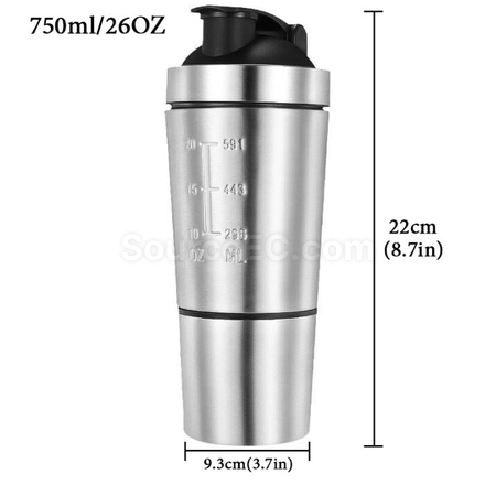 Customization Single Layer Double Section Stainless Steel Shake Cup Corporate Gifts