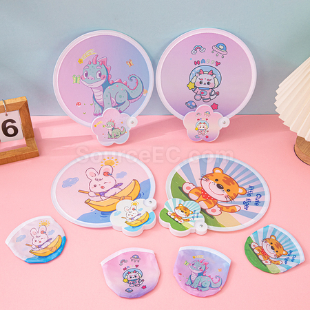Customization Flower Folding Advertising Fan Corporate Gifts