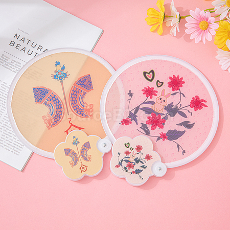 Customization Flower Folding Advertising Fan Corporate Gifts