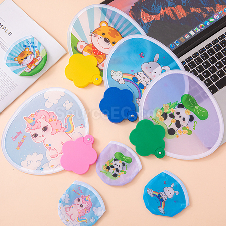 Customization Flower Folding Advertising Fan Corporate Gifts