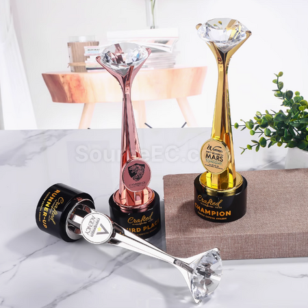 Customization Diamond Metal Trophy Corporate Gifts
